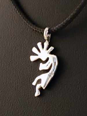 Native American Navajo Made Kokopelli Pendant at Kachina House