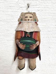 Old Style Hopi Carved Snow Maiden Traditional Katsina Doll