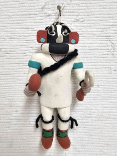 Old Style Hopi Carved Kokopelli Traditional Fertility Katsina Doll