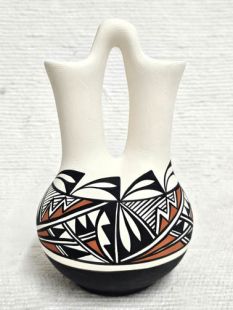 Native American Acoma Handpainted Wedding Vase