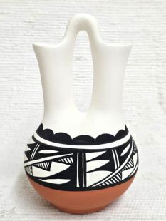 Native American Acoma Handpainted Wedding Vase