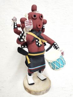 Native American Navajo Made Double Mudhead Kachina Doll