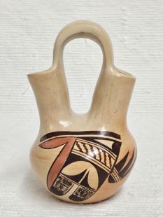 Native American Hopi Handbuilt and Handpainted Wedding Vase