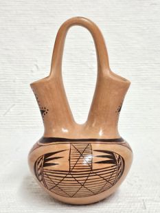 Native American Hopi Handbuilt and Handpainted Wedding Vase