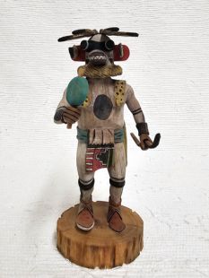 Native American Hopi Carved Wildcat Angry Katsina Doll