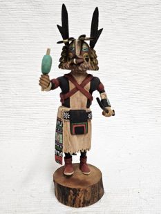 Native American Hopi Carved Badger Healer Katsina Doll