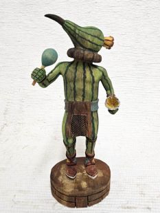 Native American Hopi Carved Squash Chief Kachina Doll (Katsina Doll)