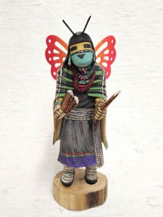 Native American Hopi Carved Butterfly Maiden Kachina Doll (Katsina Doll)