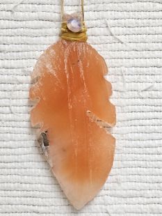 Native American Lakota Carved Prayer Feather