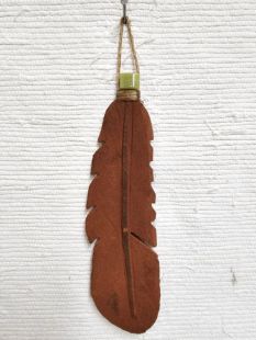 Native American Lakota Carved Prayer Feather