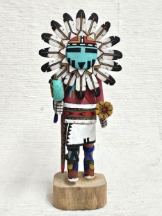 Native American Hopi Carved Sunface Kachina Doll (Katsina Doll)