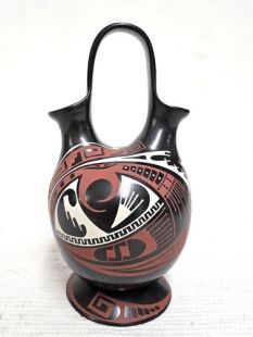 Mata Ortiz Handbuilt and Handpainted Wedding Vase