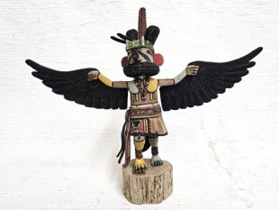 Native American Hopi Carved Eagle Great Spirit Dancer Kachina (Katsina) Doll