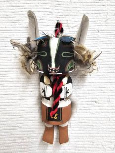 Old Style Hopi Carved Badger Traditional Powerful Healer Kachina Doll (Katsina Doll)