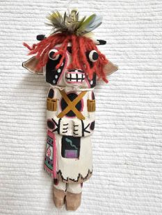 Old Style Hopi Carved Cow Traditional Animal Kachina Doll (Katsina Doll)