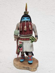 Native American Hopi Carved Longhair Redbeard Katsina Doll