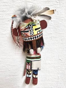 Old Style Hopi Carved Hillili Traditional Guard Katsina Doll