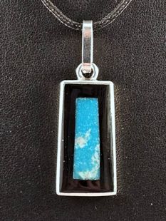 Native American Zuni Made Pendant with Multistones