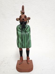 Vintage Native American Hopi Carved Mudhead Katsina Doll 