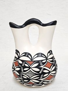 Native American Acoma Handpainted Wedding Vase