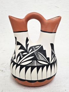 Native American Acoma Handpainted Wedding Vase