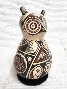 Mata Ortiz Handbuilt and Handpainted Owl Effigy