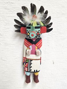 Old Style Hopi Carved Morning Singer Traditional Kachina Doll (Katsina Doll) 