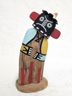 Old Style Hopi Carved Hoho Mana and Grandmother Traditional Katsina Dolls