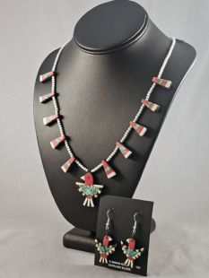 1920-30s Native American Santo Domingo Made Depression Necklace