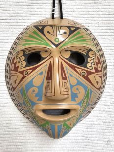 Mata Ortiz Handbuilt and Handpainted Mask