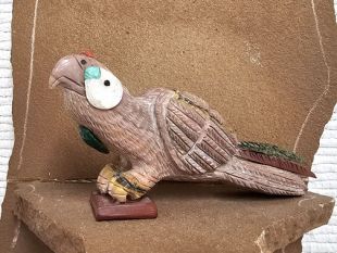 Zuni Carved Parrot Fetish