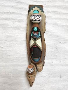 Native American Laguna Carved Pot Carrier Maiden Wall Hanging Sculpture