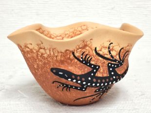 Native American Zuni Handbuilt and Handpainted Pot