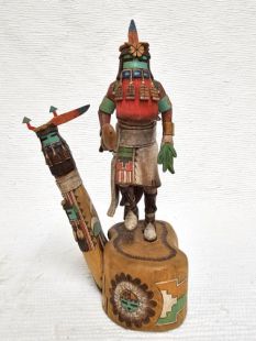 Native American Hopi Carved Longhair Redbeard Katsina Doll