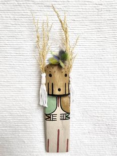 Old Style Hopi Carved Cricket Traditional Racer Kachina Doll (Katsina Doll) 