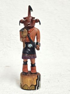 Native American Hopi Carved Mudhead Katsina Doll