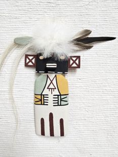 Old Style Hopi Carved Hair Hungry Traditional Racer Kachina Doll (Katsina Doll)