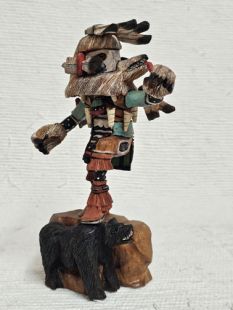 Native American Hopi Carved Bear Powerful Healer Katsina Doll