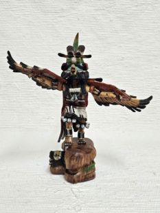 Native American Hopi Carved Eagle Great Spirit Katsina Doll