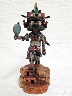 Native American Hopi Carved Ram Katsina Doll