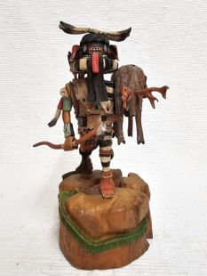 Native American Hopi Carved Left Handed Hunter Katsina Doll