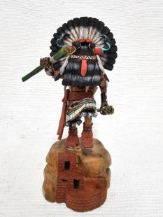 Native American Hopi Carved Broadface Guard Kachina Doll (Katsina Doll)