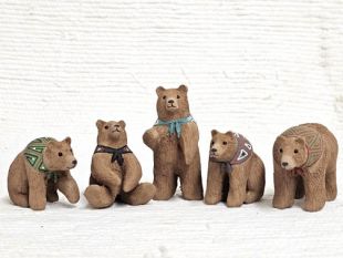 Animals--Mata Ortiz Handbuilt and Handpainted Bears