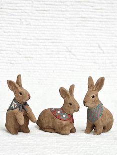 Animals--Mata Ortiz Handbuilt and Handpainted Rabbits