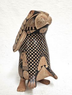 Mata Ortiz Handbuilt and Handpainted Rabbit Effigy