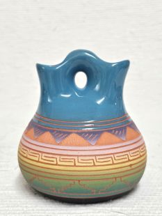 Native American Navajo Red Clay Wedding Vase