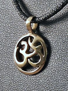 Native American Apache Made Pendant--Om 