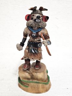 Native American Hopi Carved Bear Powerful Healer Katsina Doll