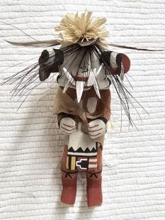 Old Style Hopi Carved Ogre Traditional Guard Katsina Doll