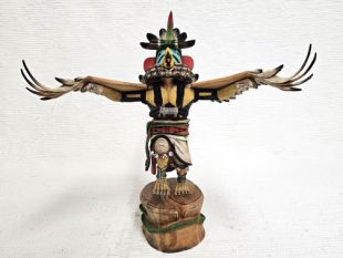 Native American Hopi Carved Eagle Great Spirit Katsina Doll